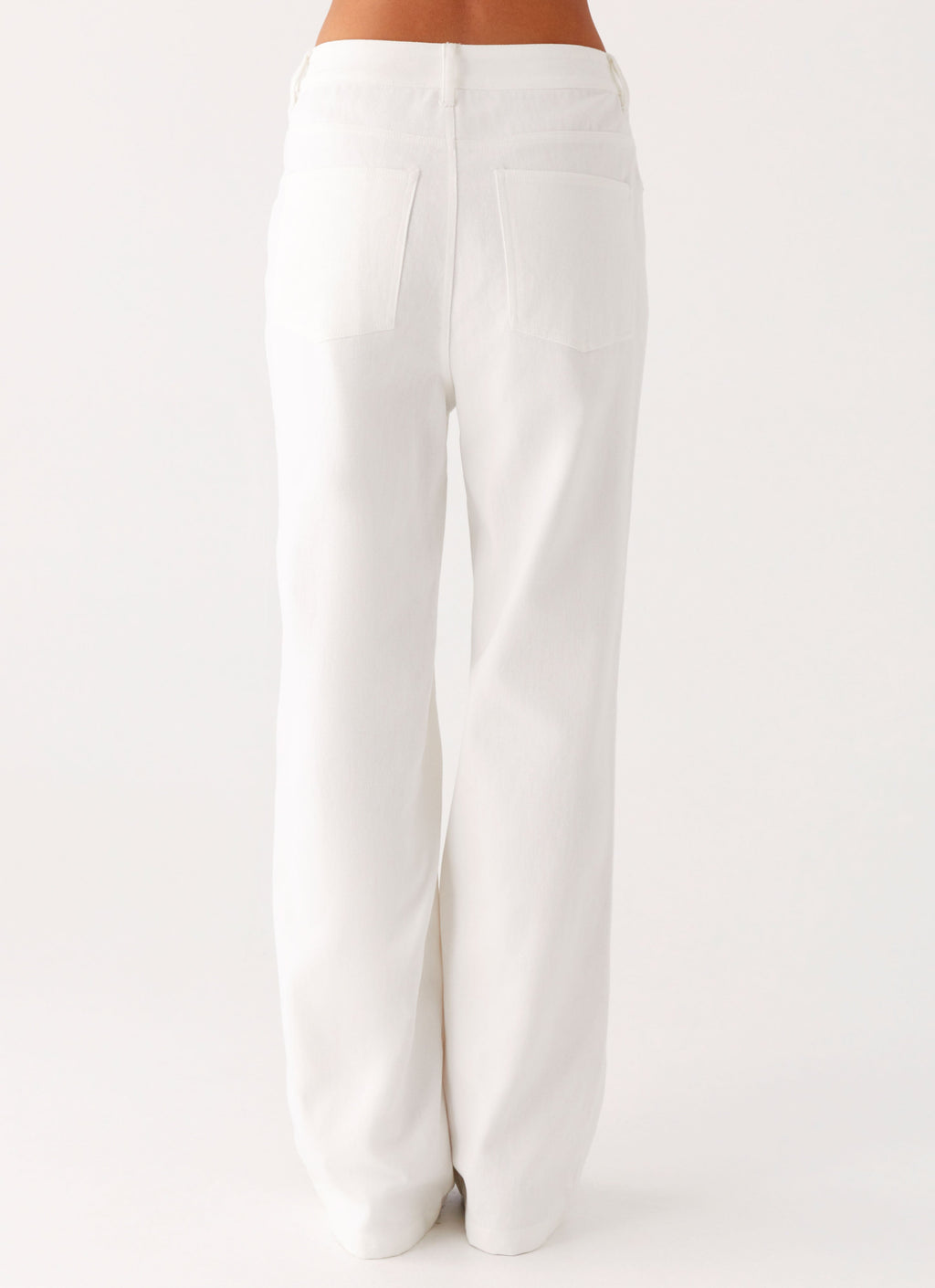 Back Again Straight Leg Denim Jeans - White