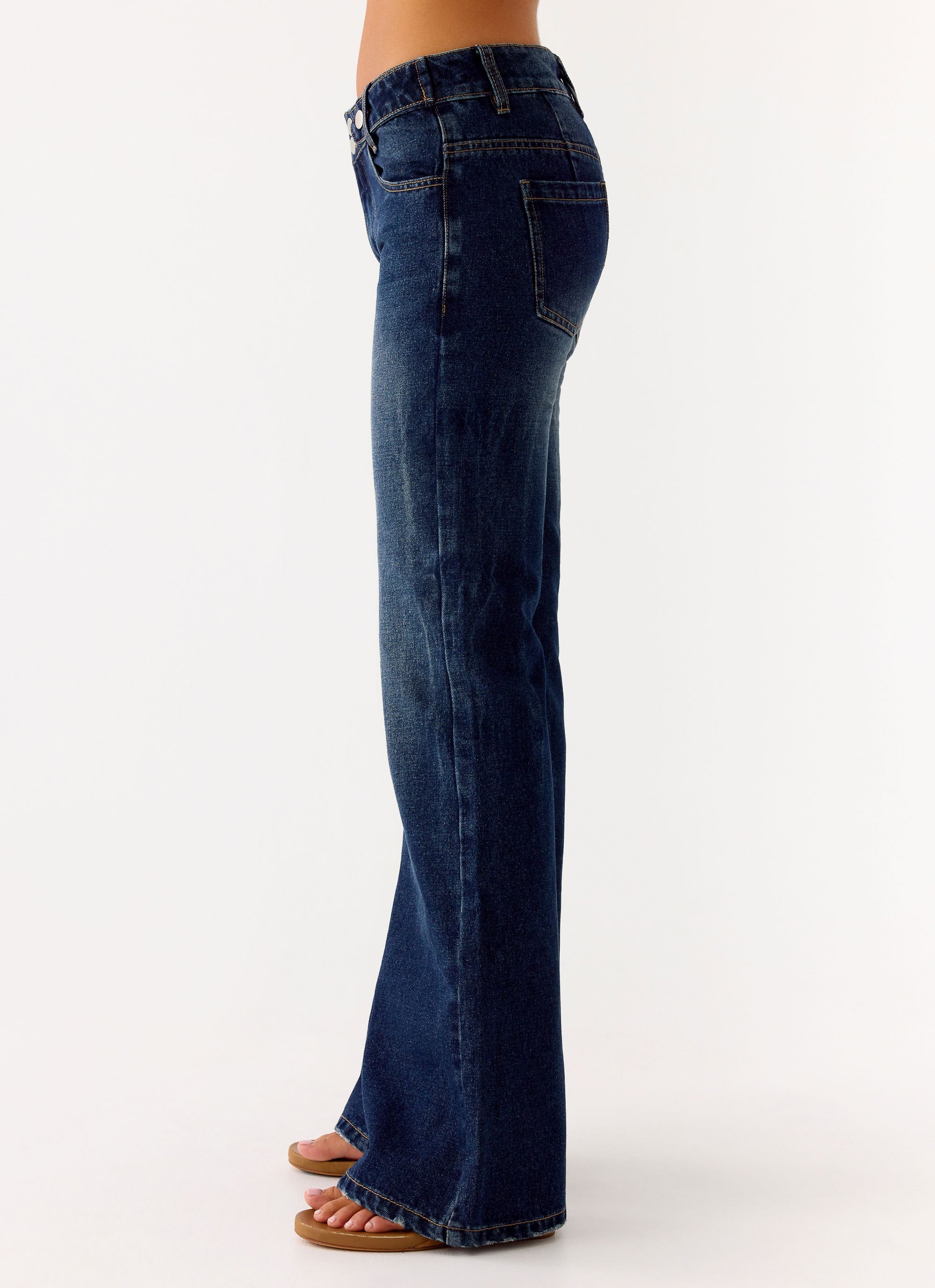 Nalani Low Rise Denim Jeans - Washed