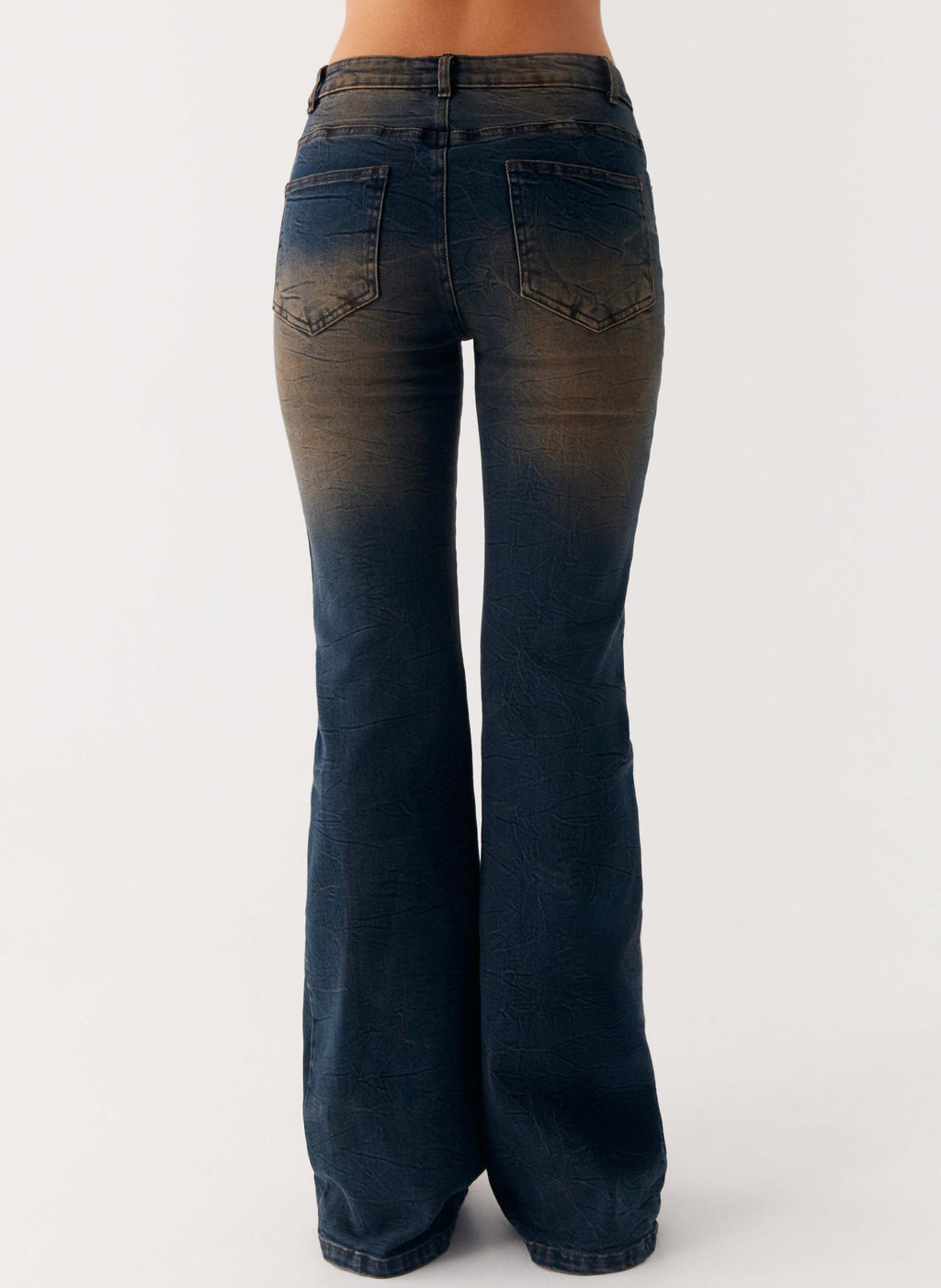 Oregon Flared Jeans - Dirty Black Wash