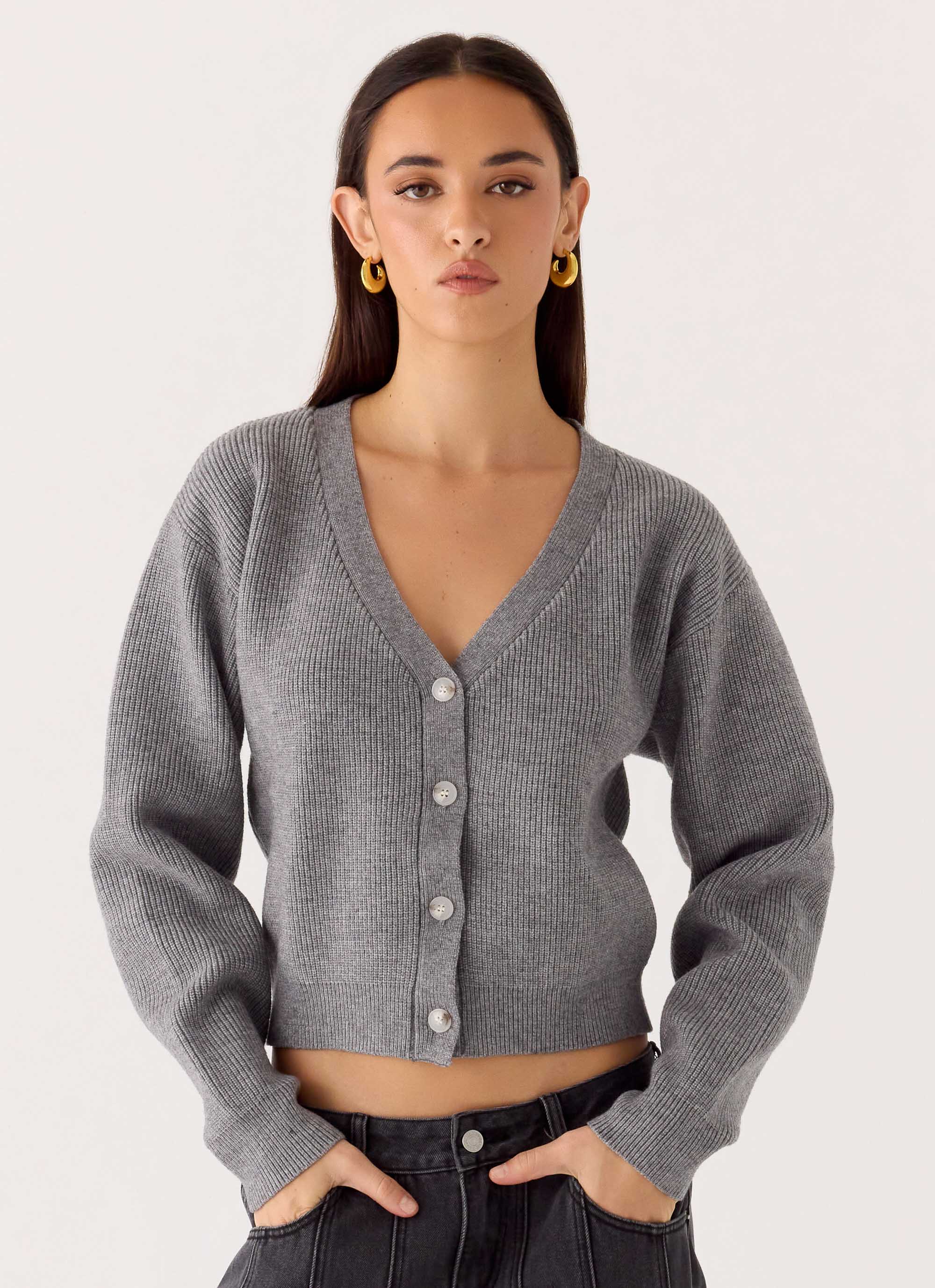 Orla Knit Sweater - Grey
