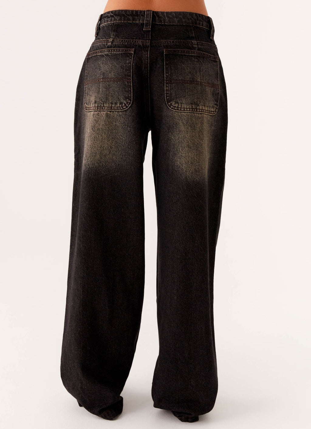 Pera Baggy Denim Jeans - Brown Wash