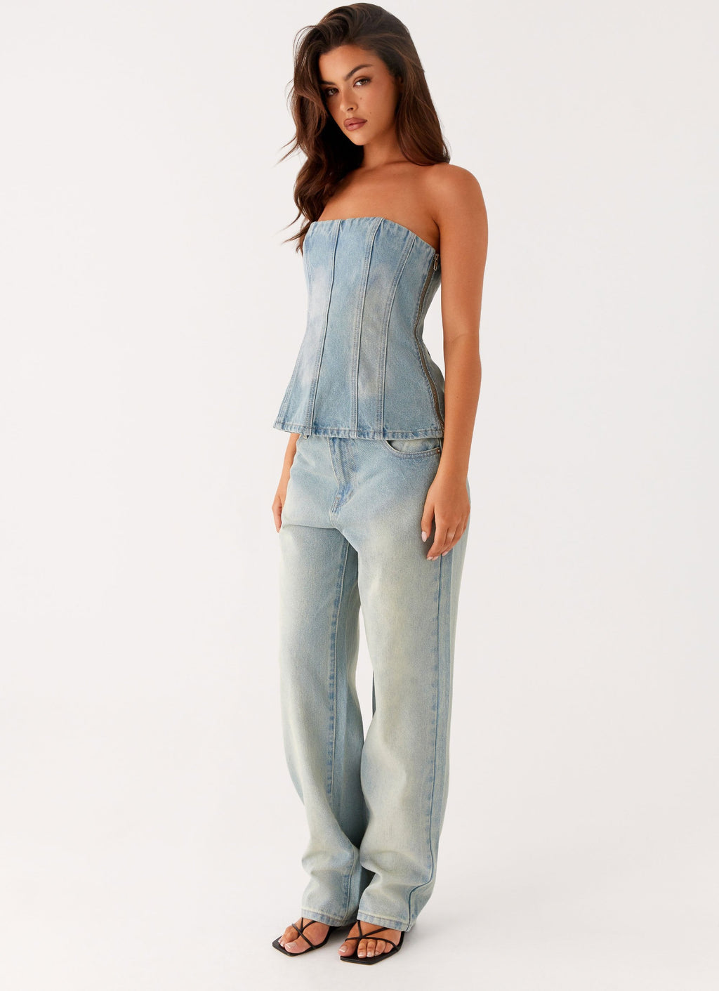 Poppy Low Rise Jeans - Vintage Denim