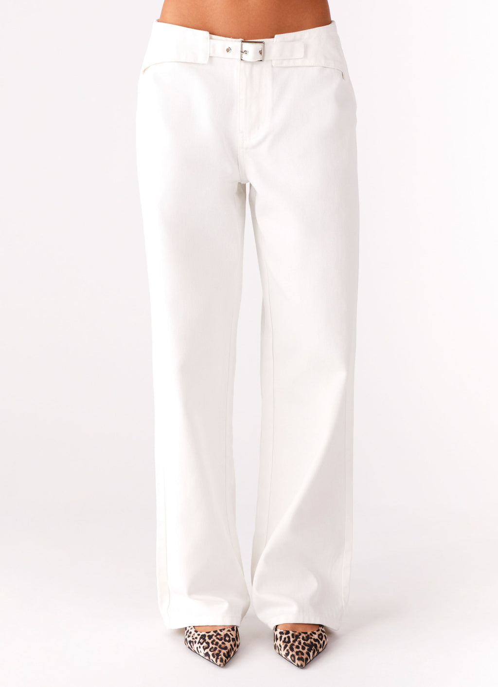 Texas Low Rise Jeans - White